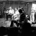 Venaria Reale (Torino), Parco Basso – Workshop del London Critics Group – Riccardo Schwamenthal al registratore, Fausto Amodei interprete, John Faulkner, Ewan McColl, Peggy Seeger, Bobby Campbell – Foto © Giorgio Vezzani