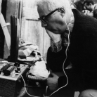 Gianni Bosio, al “Maggio” di Costabona, 1967 - Foto di Clara Longhini