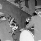 La Banda di Cinquecerri di Ligonchio alla sera dopo i Maggi – Campagna di ricerca sui Maggi – Costabona 1966 – Foto © Giorgio Vezzani