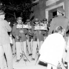 La Banda di Cinquecerri di Ligonchio alla sera dopo i Maggi – Campagna di ricerca sui Maggi – Costabona 1966 – Foto © Giorgio Vezzani