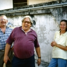 Ivan Della Mea alla Festa della Primavera a casa del Micio con Gianfranco “Micio” Azzali e Luciana Pieraccini. Pontirolo (Cr), 1998. Foto © Riccardo Schwamenthal / CTSimages - Phocus