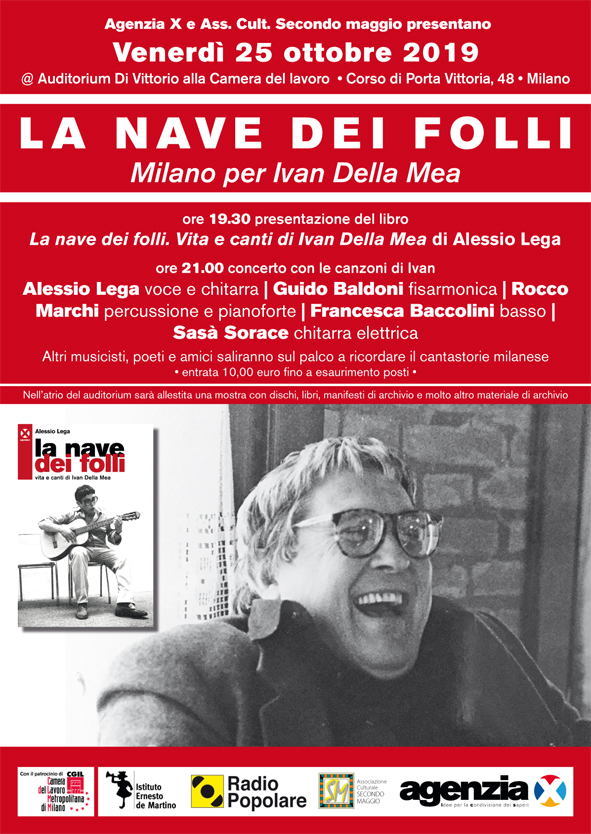 Milano per Ivan Della Mea - Volantino