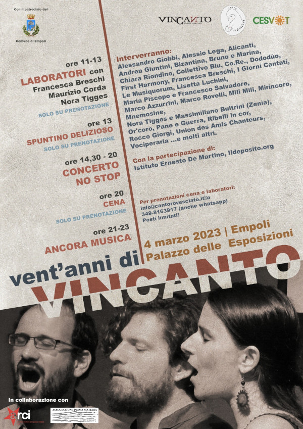 Vincanto 20 anni - Volantino