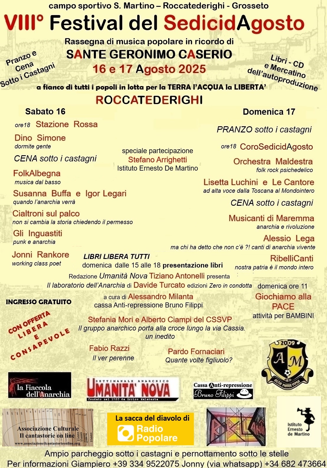 Il testo del volantino è riportato nel post.